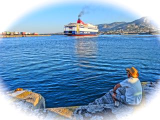 Greece ferry boat