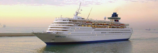 Outside view of the Louis Olympia Cruise Ship