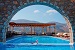 The swimming pool and pool bar, Vigla Hotel, Tholaria, Amorgos, Cyclades, Greece