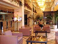 The lobby of the Oscar Inn Hotel, Athens