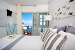 A “Blue Sand” double room, Blue Sand Hotel, Folegandros, Cyclades, Greece