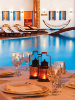 Dining by the pool , Chora Resort Hotel and Spa, Folegandros, Cyclades, Greece