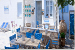 Outdoor breakfast area, Kimolis Studios and Suites, Psathi, Kimolos, Cyclades, Greece