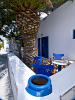 A ground floor veranda , Sardis Rooms, Aliki, Kimolos, Cyclades, Greece