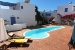 The swimming pool at the new building’s courtyard , Appollon Pension, Pollonia, Milos, Cyclades, Greece
