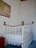 One of the single beds in the twin bedroom, Mimallis Traditional House, Milos, Cyclades, Greece