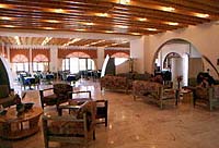 A lounge area of the Mykonos Palace Hotel, Mykonos