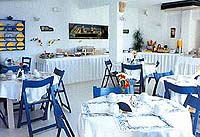 Breakfast lounge at the Princess of Mykonos Hotel, Mykonos