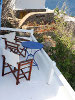 Sea view balcony, Madalena Hotel, Mykonos