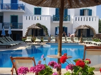 The pool at the Agios Prokopios Hotel, Naxos