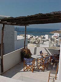 The view from the Chateau Zevgoli Hotel, Naxos Town, Naxos