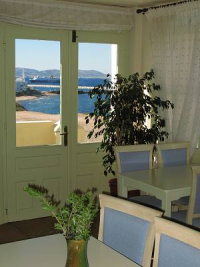 Cafe at the Grotta hotel, Naxos Town, Naxos