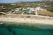 Aerial view from the sea, Plaza Beach Hotel, Plaka, Naxos, Cyclades, Greece