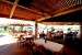 Outdoor restaurant overview, Plaza Beach Hotel, Plaka, Naxos, Cyclades, Greece