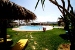 Garden lounge area by the pool, Plaza Beach Hotel, Plaka, Naxos, Cyclades, Greece