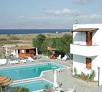 The pool at Summerland Apartments, Naxos
