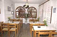 Dining at the Villa Odyssey Hotel, Fira, Santorini