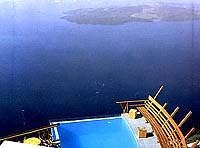 The view from Chromata Apartments, Imerovigli, Santorini