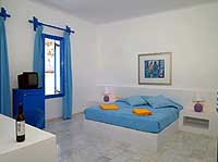 A room at the Kastelli Resort Hotel, Kamari, Santorini