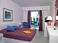 A room at the Kastelli Hotel, Kamari, Santorini