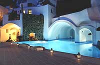 The pool at Esperas Houses, Oia, Santorini