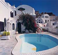 The pool of Lampetia Villas, Oia, Santorini