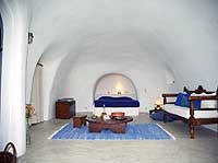 The interior of Perivolas Traditional Houses, Oia, Santorini