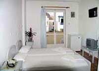 A room at the Rena Hotel, Perissa, Santorini