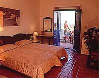A room at the Nine Muses Hotel, Perivolos, Santorini
