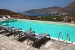 The swimming pool overlooking the Livadi bay, Rizes Hotel, Livadi, Serifos, Cyclades, Greece