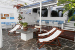 Backyard sitting lounge, The Anthoussa hotel, Apollonia, Sifnos