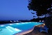Swimming pool at night, Villa Ari, Apollonia, Sifnos, Cyclades, Greece