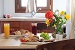 Kitchen table, Loukia Apartments, Artemonas, Sifnos, Cyclades, Greece