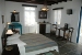 Double bedroom of the Standard apartment , Fasolou Hotel, Faros, Sifnos, Cyclades, Greece