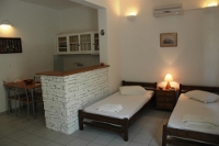 Apartment’s living room kitchenette, Mosha Pension, Kamares, Sifnos