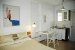Studio interior with kitchenette , Akrotiraki Apartments, Platys Yialos, Sifnos, Cyclades, Greece