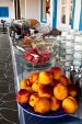 Fruit variety at breakfast buffet, Alexandros Hotel, Platy Yialos, Sifnos, Cyclades, Greece