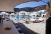 View from the pool bar, Elies Resorts Hotel, Vathi, Sifnos, Cyclades, Greece