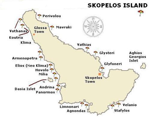 A Map of Skopelos