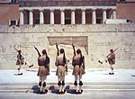 The monument of the unknown soldier at Syntagma square