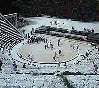 The ancient open theater of Epidaurus 