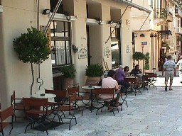 The Niceguy Cafe on Kydatheneon in the Plaka