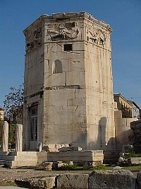 Tower of the winds in the Roman Agora
