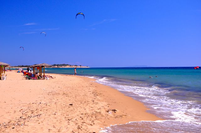 Halikounas, Corfu, kite-surfing