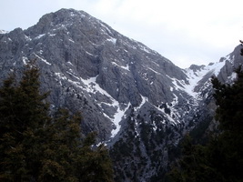 entrance to the samarian gorge, crete