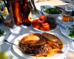 Lunch at Kali Kardia, Adrata, Crete