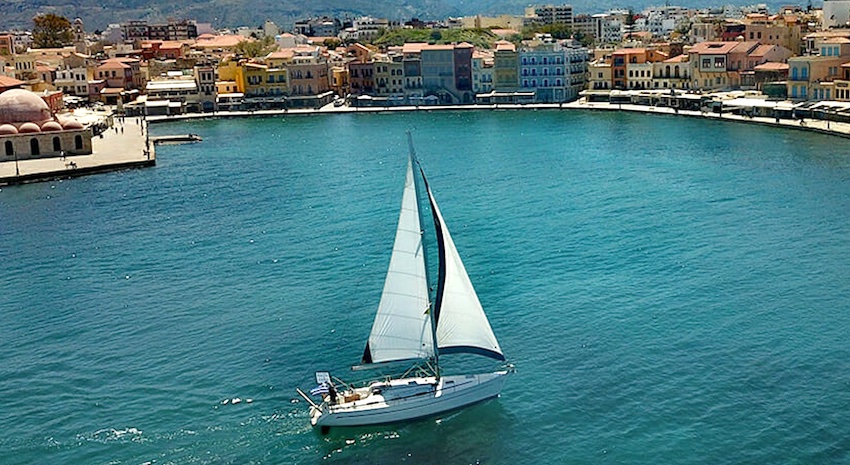 Chania sailboat