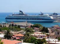 Celebrity cruise in Rhodes, Greece