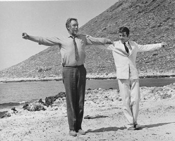 Anthony Quinn and Alan Bates in Zorba the Greek