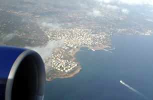 Flying into Athens on Delta